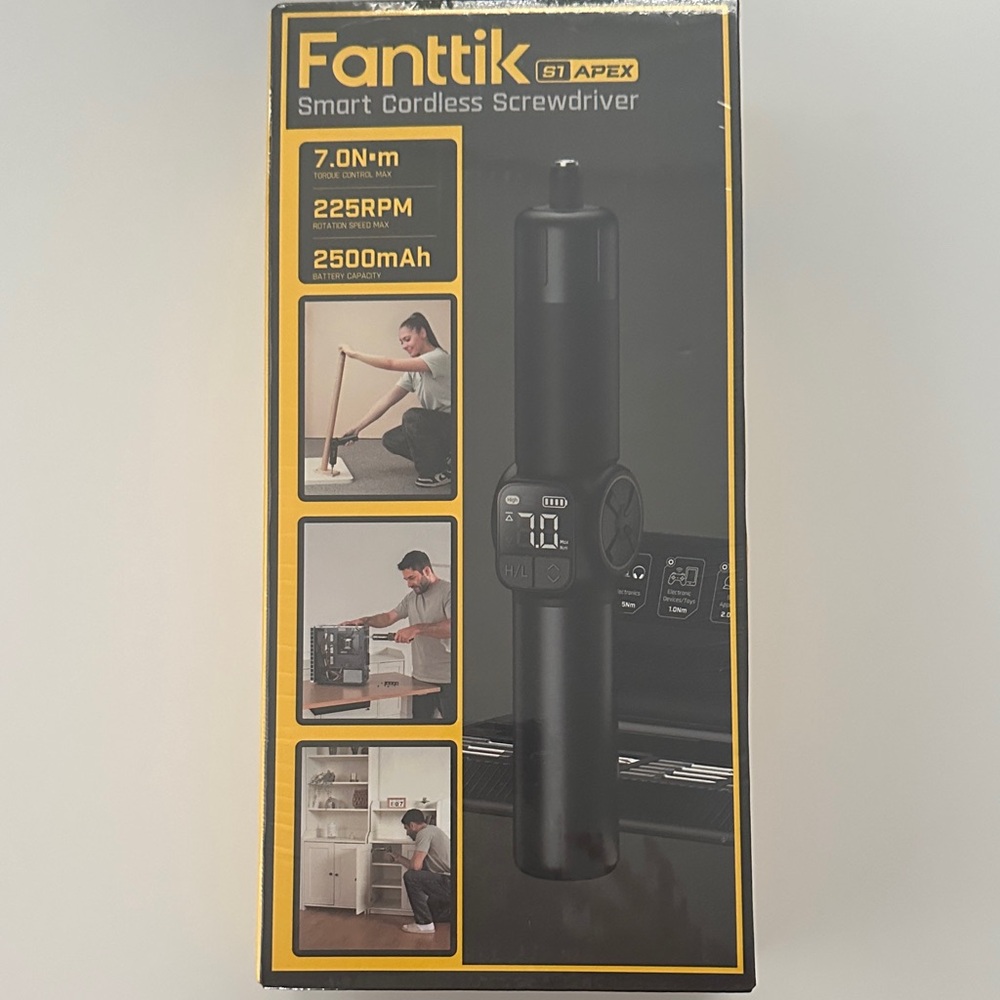Fanttik S1 APEX 3.7V Cordless Electric Screwdriver 7Nm Torque, LED,USB-C Kit New